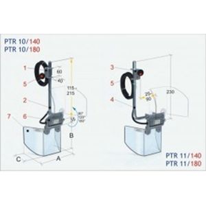 TECNOPIU - Beschermkap voor boormachine - BVPTR 11/180