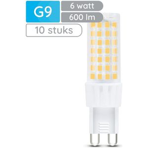 Modee LED Lamp G9 - 6W 4000K 600 LM 230V - LED Lamp insteek - Wit Licht - 10 stuks