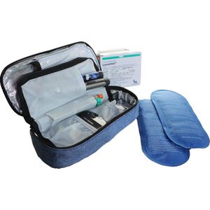 Smart Cool'R Diabetes tas - Diabetes Etui - Insuline Koeltas - Insuline Etui - Diabetes Tasje - Medische Koeltas voor Insulinespuit met 2 Ice Packs voor optimale temperatuur