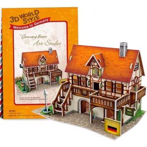 Cubicfun 3d Puzzel Art Studio Germany 16,5 X 11,7 Cm Foam 39 Stukjes