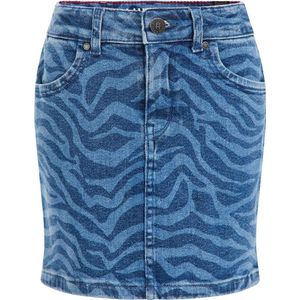 WE Fashion Meisjes denim rok met dessin