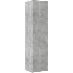 vidaXL - Hoge - kast - 45x42,5x185 - cm - bewerkt - hout - betongrijs