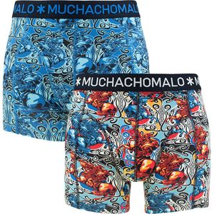 Muchachomalo Boxershort Heren - Ondergoed - 2 Pack - Print - 95% Katoen - Grote Maat - 5 XL
