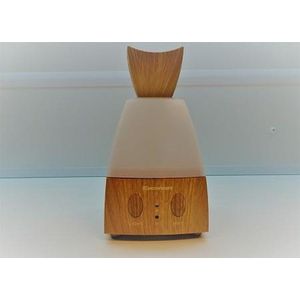 Lucht bevochtiger, aroma diffuser, vernevelaar, geurolie, aromatherapie, LED, spa, yoga, schoonheidssalon etc., houtlook, inhoud 70 ml.