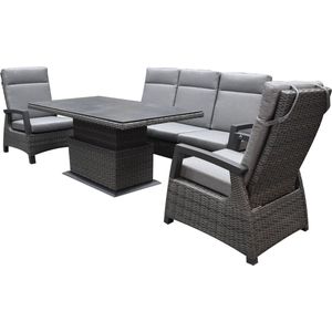 AVH-Collectie - Dallas - Loungeset - Verstelbaar - Keramisch Blad