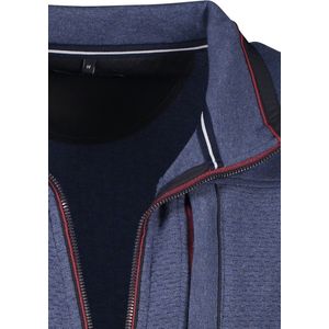 CASA MODA comfort fit vest - blauw - Maat: 6XL