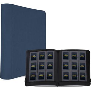 TradingCardPro - Luxe toploader verzamelmap binder - map voor 288 verzamelkaarten in toploader - verzamelmap voor toploaders - 18 Pagina’s - 9 Pocket - - Premium Kwaliteit - Binder Blauw