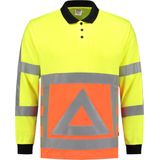 Tricorp 203002 Poloshirt Verkeersregelaar Fluor Oranje / Fluor Geel - maat L