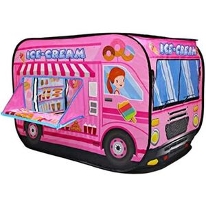 Ijs Vrachtwagen Opvouwbare Speeltent - Kinderen spelen Huis Binnenshuis Buiten Speelgoed Grote Gift voor Meisjes Jongens 3 4 5 Jaar Oud