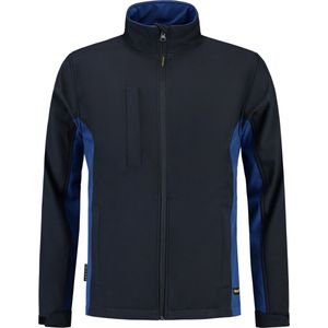 Tricorp Soft Shell Jack Bi-Color - Workwear - 402002 - Navy-Royalblauw - maat XS