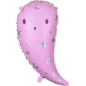 Partydeco - Folieballon Ghost Pink 41 x 70 cm