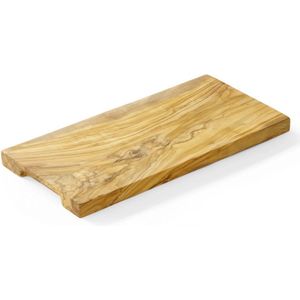 Hendi Serveerplank - Olijfhout - Handgemaakt - 350x150 mm - Met handgrepen