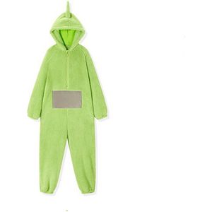 KrijgHonger - Teletubbie Kostuum volwassenen - Groen - M (160-170cm) - Teletubbie Dipsy - Teletubbie pyjama - Carnavalskleding -