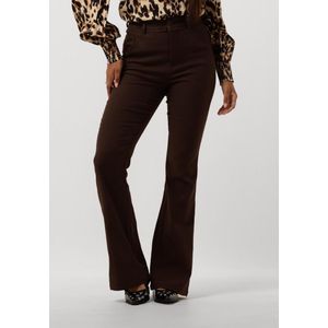 Minus Carma Flared Graphic Pants Broeken Dames - Bruin - Maat 42