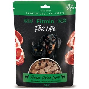 Fitmin For Life Gevriesdroogde lamssnack voor honden en katten 10 x 30gr