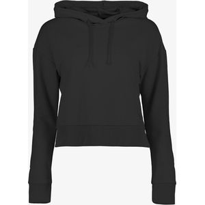 Osaga cropped dames hoodie zwart - Maat XXL