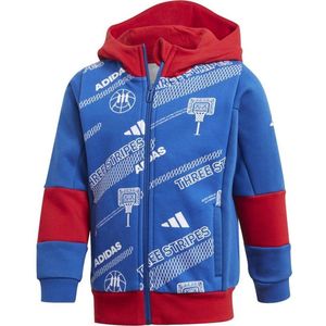 adidas Performance Lb Fleece Jkt Trainingspak jas Unisex Blauwe 15/16 jaar oud