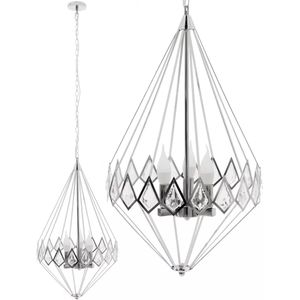 TooLight Hanglamp - 3 Lichtpunten - Chroom - Modern Design - E14 Fitting