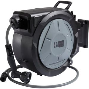 Wandslangenbox 30m – Automatisch oprolbaar – Wandmontage – Inclusief bevestigingsmateriaal
