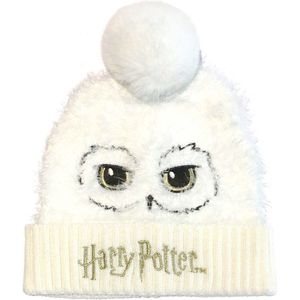 Harry Potter - Hedwig Pom Beanie Beanie Wit