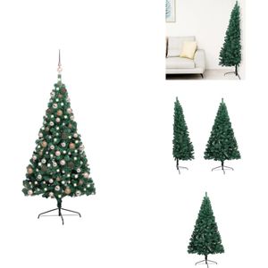 vidaXL Kunstkerstboom Gabriel - Kerstboom - 125 cm - PVC - Decoratieve kerstboom