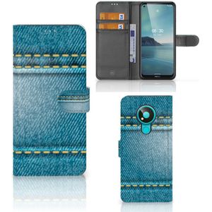 Nokia 3.4 Wallet Case met Pasjes Jeans