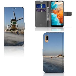 Huawei Y6 (2019) Flip Cover Schaatsers
