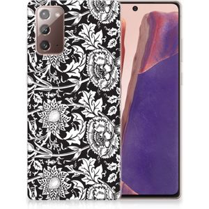 Samsung Note 20 TPU Case Black Flowers