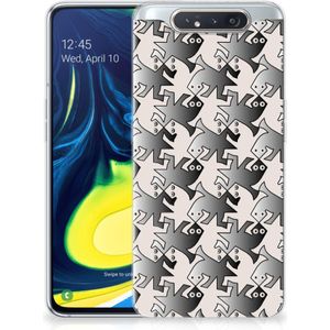 Samsung Galaxy A80 TPU Hoesje Salamander Grey