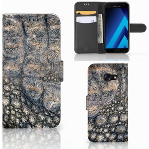 Samsung Galaxy A5 2017 Telefoonhoesje met Pasjes Krokodillenprint