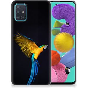 Samsung Galaxy A51 TPU Hoesje Papegaai