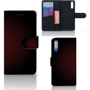 Huawei P20 Telefoon Hoesje Geruit Rood