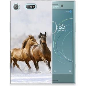 Sony Xperia XZ1 Compact TPU Hoesje Paarden