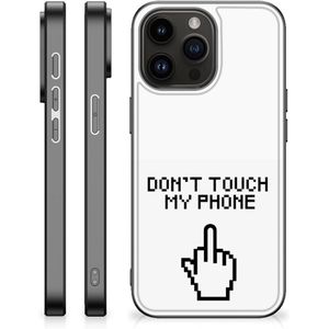 iPhone 15 Pro Max Telefoon Hoesje Finger Don't Touch My Phone