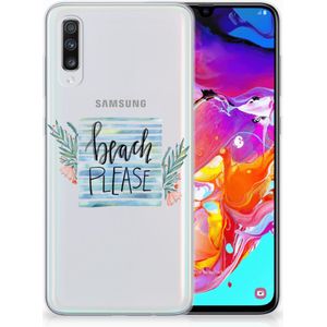 Samsung Galaxy A70 Telefoonhoesje met Naam Boho Beach