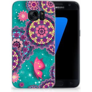 Samsung Galaxy S7 Hoesje maken Cirkels en Vlinders