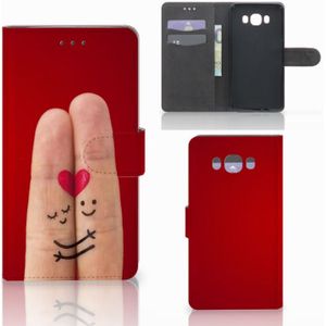 Samsung Galaxy J7 2016 Wallet Case met Pasjes Liefde - Origineel Romantisch Cadeau