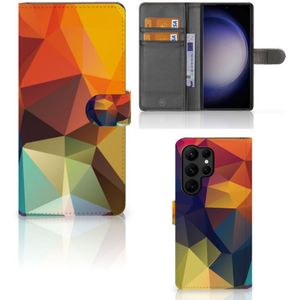Samsung Galaxy S23 Ultra Book Case Polygon Color