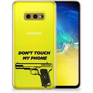 Samsung Galaxy S10e Silicone-hoesje Pistol DTMP