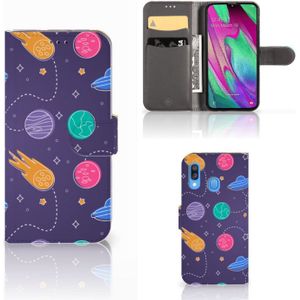 Samsung Galaxy A40 Wallet Case met Pasjes Space