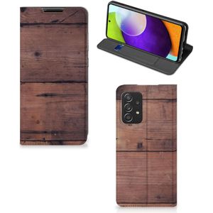 Samsung Galaxy A52 Book Wallet Case Old Wood