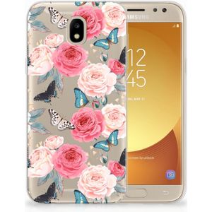 Samsung Galaxy J5 2017 TPU Case Butterfly Roses