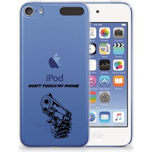 Apple iPod Touch 5 | 6 Silicone-hoesje Gun Don't Touch My Phone