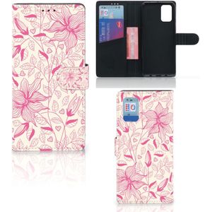 Samsung Galaxy A02s | M02s Hoesje Pink Flowers
