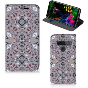 LG G8s Thinq Standcase Flower Tiles