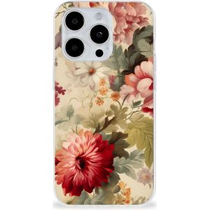 TPU Case voor iPhone 15 Pro Bloemen