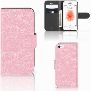 Apple iPhone 5 | 5s | SE Hoesje White Flowers