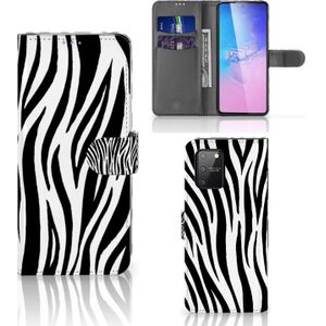 Samsung S10 Lite Telefoonhoesje met Pasjes Zebra