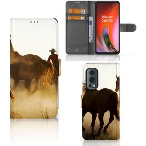 OnePlus Nord 2 5G Telefoonhoesje met Pasjes Design Cowboy