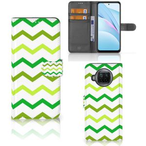 Xiaomi Mi 10T Lite Telefoon Hoesje Zigzag Groen